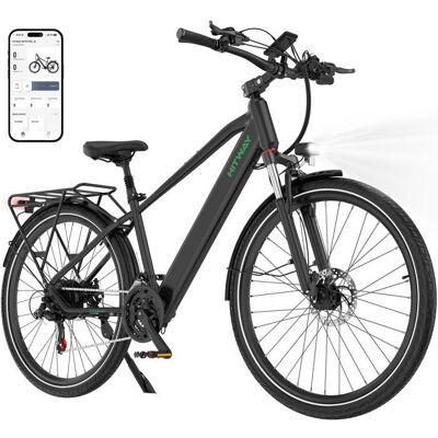 Vélo électrique VAE - HITWAY - Noir - 27.5 - Batterie Amovible 36V128Ah - Moteur 250W - 21 Vitesses - VTT Électrique Noir - Publicité Vélo électrique VAE - HITWAY - Noir - 27.5 - Batterie Amovible 36V128Ah - Moteur 250W - 21 Vitesses - VTT Électrique Noir - Publicité