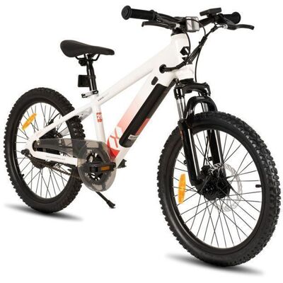 JOYSTAR Vélo Électrique Enfant dès 7 Ans - VTT 250W Moteur BrushlessBatterie Amovible Freins Double Disque 24 km Autonomie-Blanc Blanc - Publicité JOYSTAR Vélo Électrique Enfant dès 7 Ans - VTT 250W Moteur BrushlessBatterie Amovible Freins Double Disque 24 km Autonomie-Blanc Blanc - Publicité
