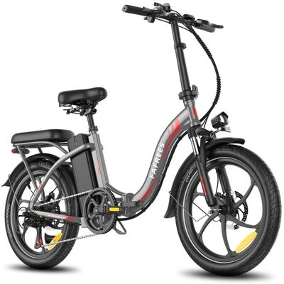 Fafrees F20+ Vélo électrique pliable 36 V 20 Ah batterie 250 W moteur 20 x 30 Vélo tout terrain électrique Shimano 7 vitesses Gris Gris - Publicité Fafrees F20+ Vélo électrique pliable 36 V 20 Ah batterie 250 W moteur 20 x 30 Vélo tout terrain électrique Shimano 7 vitesses Gris Gris - Publicité