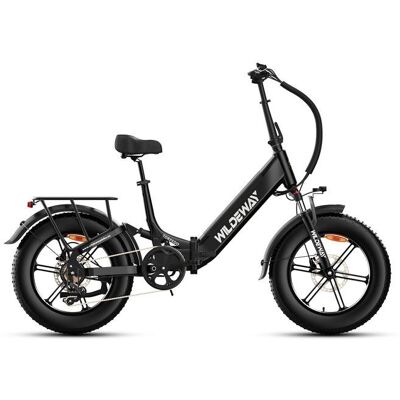 Wildeway Torpedo Vélo Électrique Pliant 20×4.0 Double Moteur 500W Batterie 48V 15Ah 7 Vitesses Tout-Terrain SuspensionNoir Noir - Publicité Wildeway Torpedo Vélo Électrique Pliant 20×4.0 Double Moteur 500W Batterie 48V 15Ah 7 Vitesses Tout-Terrain SuspensionNoir Noir - Publicité