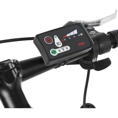 Panneau LED pour vélo électrique - DEMA - Écran LED 790 - 36V - Diamètre guidon 222 mm - Connecteur étanche 5P Noir - Publicité Panneau LED pour vélo électrique - DEMA - Écran LED 790 - 36V - Diamètre guidon 222 mm - Connecteur étanche 5P Noir - Publicité