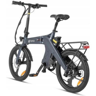 20Vélo électrique pliant DYU T1 moteur 250W batterie 36V 10AH capteur de couple cadre en alliage de magnésium 7 vitesses Gris - Publicité 20Vélo électrique pliant DYU T1 moteur 250W batterie 36V 10AH capteur de couple cadre en alliage de magnésium 7 vitesses Gris - Publicité