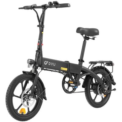 VéLo Électrique DYU A1F Pro - Moteur 250W - Batterie 36V 7.5Ah - Pneus 16 Pouces - Vitesse Max 25 km/h - Noir Noir - Publicité VéLo Électrique DYU A1F Pro - Moteur 250W - Batterie 36V 7.5Ah - Pneus 16 Pouces - Vitesse Max 25 km/h - Noir Noir - Publicité
