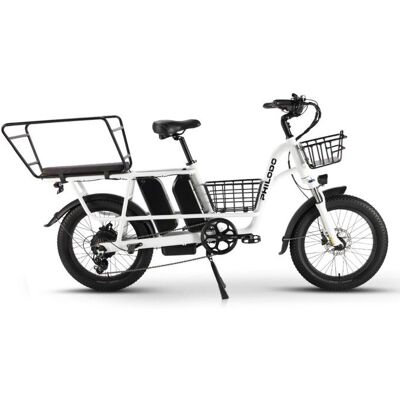 PHILODO Traveller Vélo Cargo Électrique Double Batterie 1680Wh Blanc Blanc - Publicité PHILODO Traveller Vélo Cargo Électrique Double Batterie 1680Wh Blanc Blanc - Publicité