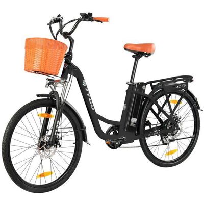 TTGO Vélo Électrique 26 – Moteur 250W Batterie 36V 14.5Ah 80km 6 Vitesses Shimano Freins à disque Confort optimal Noir - Publicité TTGO Vélo Électrique 26 – Moteur 250W Batterie 36V 14.5Ah 80km 6 Vitesses Shimano Freins à disque Confort optimal Noir - Publicité