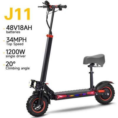 Trottinette éLectrique Freeboy J11 Max Pour Adultes Moteur 1200 W Pneus 11 Pouces Batterie 48 V 18 Ah Pliable - Publicité Trottinette éLectrique Freeboy J11 Max Pour Adultes Moteur 1200 W Pneus 11 Pouces Batterie 48 V 18 Ah Pliable - Publicité