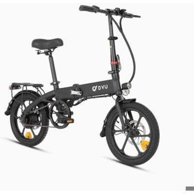 Vélo électrique - DYU - A1F PRO - 16 pouces - 250W 36V 7.5Ah - Freins double disque Noir - Publicité Vélo électrique - DYU - A1F PRO - 16 pouces - 250W 36V 7.5Ah - Freins double disque Noir - Publicité