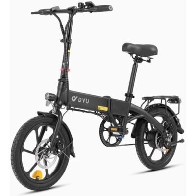 Vélo électrique pliable - DYU - A1F Pro - 250W - Batterie 36V 7.5Ah (60 km) - Pliable 16 - Freins disque Noir - Publicité Vélo électrique pliable - DYU - A1F Pro - 250W - Batterie 36V 7.5Ah (60 km) - Pliable 16 - Freins disque Noir - Publicité