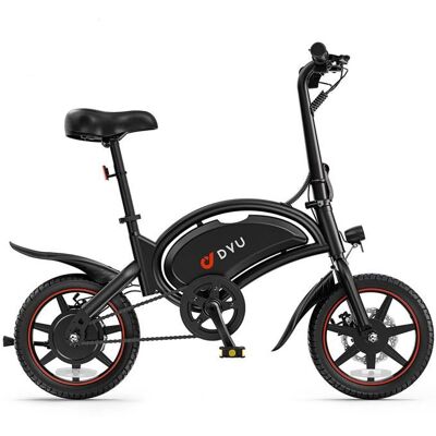 DYU D3S Vélo à assistance électrique Pliable 14 36V 10Ah Noir Noir - Publicité DYU D3S Vélo à assistance électrique Pliable 14 36V 10Ah Noir Noir - Publicité