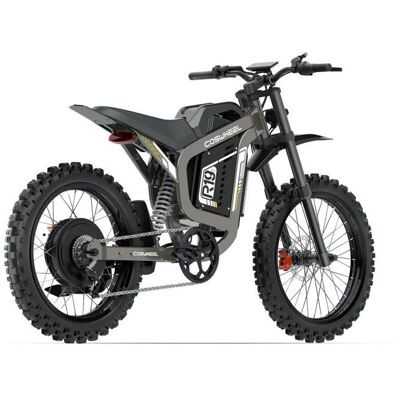 COSWHEEL R19 - VTT électrique 19 pouces - 6000 W - Batterie amovible 72 volts 40 Ah - Autonomie de 200 km - VTT -freins hydrauliques - Publicité COSWHEEL R19 - VTT électrique 19 pouces - 6000 W - Batterie amovible 72 volts 40 Ah - Autonomie de 200 km - VTT -freins hydrauliques - Publicité