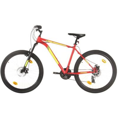 Vélo de montagne tout suspendu - VIDAXL - Roues 275 pouces - 21 vitesses - Freins à disque - Rouge Rouge - Publicité Vélo de montagne tout suspendu - VIDAXL - Roues 275 pouces - 21 vitesses - Freins à disque - Rouge Rouge - Publicité