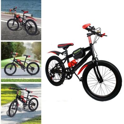 OUKANING VTT 20 Rouge - Vélo de Fitness 20 Pouces - Vélo de Montagne - VTT pour Enfants - VTT en Acier au Carbone - VTT pour Enfant 20 Rouge - Publicité OUKANING VTT 20 Rouge - Vélo de Fitness 20 Pouces - Vélo de Montagne - VTT pour Enfants - VTT en Acier au Carbone - VTT pour Enfant 20 Rouge - Publicité