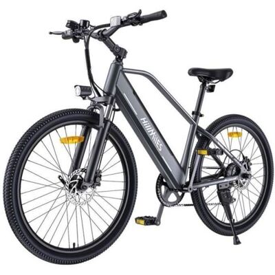 Vélo à assistance électrique - HILLMILES - MileTrail 1 - Batterie 36V 13Ah - Autonomie 120 km - Moteur 250W Gris - Publicité Vélo à assistance électrique - HILLMILES - MileTrail 1 - Batterie 36V 13Ah - Autonomie 120 km - Moteur 250W Gris - Publicité