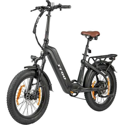 TTGO F8 Vélo électrique urbains 20 x 30 pneus tout-terrain 250 W 70 Nm moteur 48 V 18 Ah batterie 7 vitesses maximale 25 km/H Noir Noir - Publicité TTGO F8 Vélo électrique urbains 20 x 30 pneus tout-terrain 250 W 70 Nm moteur 48 V 18 Ah batterie 7 vitesses maximale 25 km/H Noir Noir - Publicité