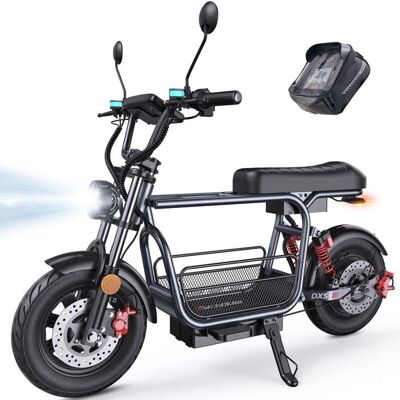 ISCOOTER Vélo électrique SD-1 Avec siège/Panier/Sac-15-1500W-72 km-4 vitesses-55KM/H-48 V 156 Ah-Fonction antivol-NFC-Tout terrain/Urbain Noir - Publicité ISCOOTER Vélo électrique SD-1 Avec siège/Panier/Sac-15-1500W-72 km-4 vitesses-55KM/H-48 V 156 Ah-Fonction antivol-NFC-Tout terrain/Urbain Noir - Publicité