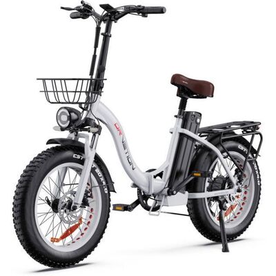 Vélo Electrique Pliant - DRVETION CT20 - Moteur 750W - Samsung Batterie 20Ah 45KM/h- Autonomie 120 km - Shimano 7 Vitesses-Blanc Blanc - Publicité Vélo Electrique Pliant - DRVETION CT20 - Moteur 750W - Samsung Batterie 20Ah 45KM/h- Autonomie 120 km - Shimano 7 Vitesses-Blanc Blanc - Publicité