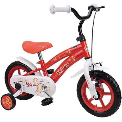 Vélo 12 KIDBIKE - monovitesse - cadre acier - rouge Rouge - Publicité Vélo 12 KIDBIKE - monovitesse - cadre acier - rouge Rouge - Publicité