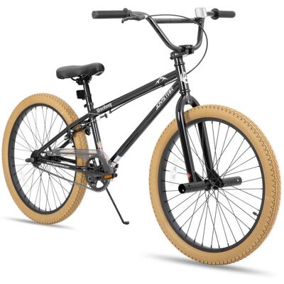Vélo BMX Freestyle -JOYSTAR- 24”vélo enfant - Pour garçons filles et débutants - plus de 6 ans - 2 Pédales à clous - marron Marron - Publicité Vélo BMX Freestyle -JOYSTAR- 24”vélo enfant - Pour garçons filles et débutants - plus de 6 ans - 2 Pédales à clous - marron Marron - Publicité