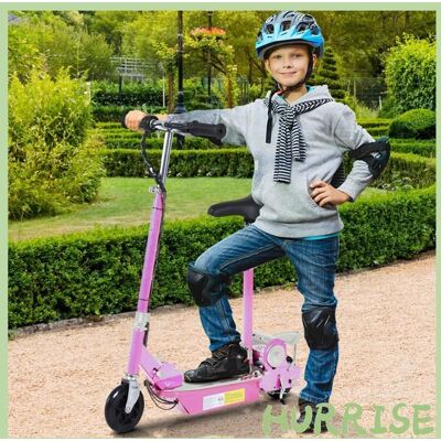 Cocosity Trottinette Électrique 120 W Pliable Pour Enfant De 7 À 12 Ans Hauteur Guidon Et Selle Réglable 10 Km/H Max. Rose Rose - Publicité Cocosity Trottinette Électrique 120 W Pliable Pour Enfant De 7 À 12 Ans Hauteur Guidon Et Selle Réglable 10 Km/H Max. Rose Rose - Publicité