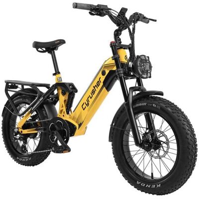 Vélo électrique Cyrusher Kommoda Pro batterie amovible 52V 20Ah jaune Jaune - Publicité Vélo électrique Cyrusher Kommoda Pro batterie amovible 52V 20Ah jaune Jaune - Publicité