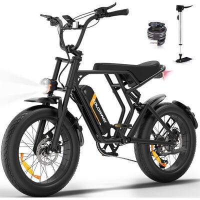 COLORWAY Vélo électrique BK29T E-BIKE Tout Terrain de 20 avec Pneu 4.0 Fat Moteur 250W et Batterie 48V 15Ah Shimano 7 Vitesses Noir - Publicité COLORWAY Vélo électrique BK29T E-BIKE Tout Terrain de 20 avec Pneu 4.0 Fat Moteur 250W et Batterie 48V 15Ah Shimano 7 Vitesses Noir - Publicité