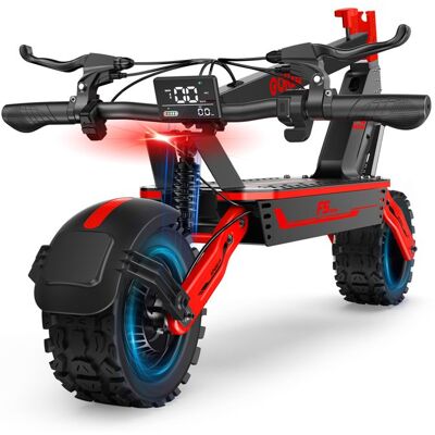 GOKEEP F5 Trottinette Électrique pour Adultes Moteur 1000 W Pneus Tout-Terrain 11 Pouces Batterie 52 V 20 Ah Pliable Rouge Rouge - Publicité GOKEEP F5 Trottinette Électrique pour Adultes Moteur 1000 W Pneus Tout-Terrain 11 Pouces Batterie 52 V 20 Ah Pliable Rouge Rouge - Publicité