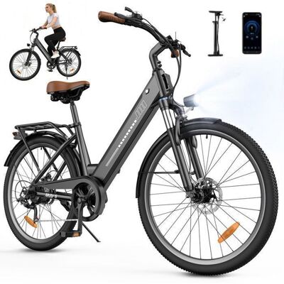 AGILERIDE Vélo Électrique Adulte VTT 26 Moteur 250W Batterie amovible 36V 13Ah 7 Vitesses Charge 120 kg Autonomie 90KM Noir Noir - Publicité AGILERIDE Vélo Électrique Adulte VTT 26 Moteur 250W Batterie amovible 36V 13Ah 7 Vitesses Charge 120 kg Autonomie 90KM Noir Noir - Publicité