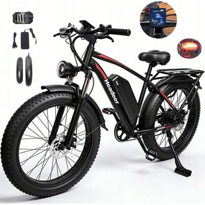 HEADEER BD2640 Vélo Électrique Urbain 26 avec APP 5 VitessesMoteur 500WBatterie 48V 21.5AHNoir q Noir - Publicité HEADEER BD2640 Vélo Électrique Urbain 26 avec APP 5 VitessesMoteur 500WBatterie 48V 21.5AHNoir q Noir - Publicité