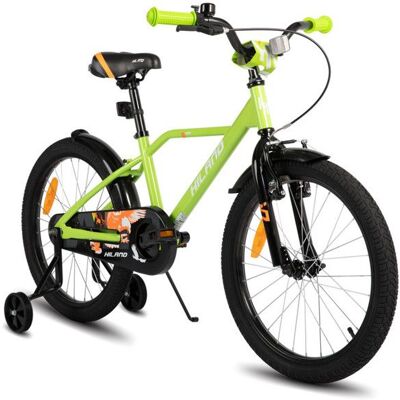 Vélo pour enfants - JOYSTAR 20 pouces - Frein à rétropédalage - Cadre en acier - Mixte 7-13 ans Vert - Publicité Vélo pour enfants - JOYSTAR 20 pouces - Frein à rétropédalage - Cadre en acier - Mixte 7-13 ans Vert - Publicité