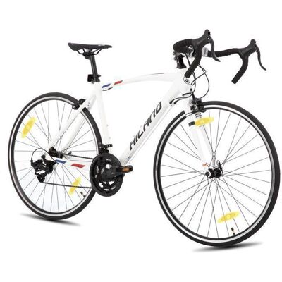 Hiland Véloe Route Course 700c Racing Bike City-Véloe de Route Ville avec 14 Vitesses-Transmission 49cm-Blanc Blanc - Publicité Hiland Véloe Route Course 700c Racing Bike City-Véloe de Route Ville avec 14 Vitesses-Transmission 49cm-Blanc Blanc - Publicité
