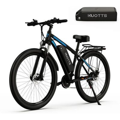 Vélo électrique DUOTTS C29 double batterie 21 vitesses Noir Noir - Publicité Vélo électrique DUOTTS C29 double batterie 21 vitesses Noir Noir - Publicité