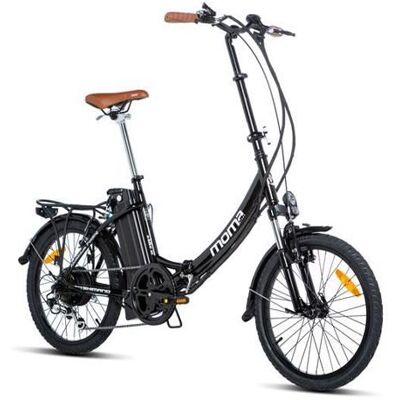 Moma Bikes - Vélo Electrique Pliant 20 - Batterie 36V 16Ah - Autonomie Max 80km - 7 vitesses - Noir - Reconditionné Noir - Publicité Moma Bikes - Vélo Electrique Pliant 20 - Batterie 36V 16Ah - Autonomie Max 80km - 7 vitesses - Noir - Reconditionné Noir - Publicité