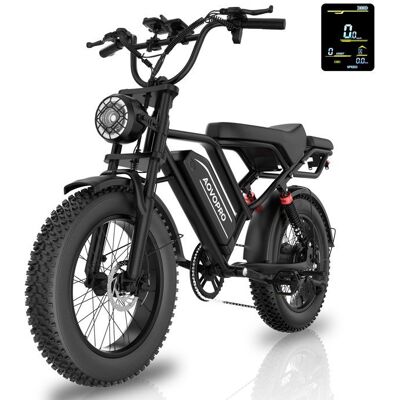 Vélo Électrique Tout Terrain - Roues 20 - 750W - Batterie 48V 18Ah - Autonomie 48-80km -Adolescents/Adulte Noir - Publicité Vélo Électrique Tout Terrain - Roues 20 - 750W - Batterie 48V 18Ah - Autonomie 48-80km -Adolescents/Adulte Noir - Publicité