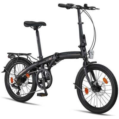 Licorne Bike Phoenix 2D Vélo Pliant 20 Pouces – Cadre en Aluminium Freins à Disque (Noir/Or 20) Noir - Publicité Licorne Bike Phoenix 2D Vélo Pliant 20 Pouces – Cadre en Aluminium Freins à Disque (Noir/Or 20) Noir - Publicité