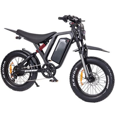 AAIRSK Vélo Électrique Adulte Tout-Terrain 20 1500W Batterie 52V 25Ah Amovible Suspension Complète 7 Vitesses Fatbike 50KM-60KM PAS Noir - Publicité AAIRSK Vélo Électrique Adulte Tout-Terrain 20 1500W Batterie 52V 25Ah Amovible Suspension Complète 7 Vitesses Fatbike 50KM-60KM PAS Noir - Publicité