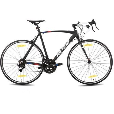Hiland Vélo hybride urbain 28 pouces – Unisexe – Course urbaine – Vélo de route – 14 vitesses – Cadre 530 mm – Noir Noir - Publicité Hiland Vélo hybride urbain 28 pouces – Unisexe – Course urbaine – Vélo de route – 14 vitesses – Cadre 530 mm – Noir Noir - Publicité