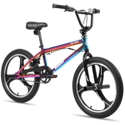 Hiland 20 pouces Vélo BMX - 3 rayons - pour les garçons et les filles de plus de 7 ans avec guidon Freestyle à 360 degrés - couleur - Publicité Hiland 20 pouces Vélo BMX - 3 rayons - pour les garçons et les filles de plus de 7 ans avec guidon Freestyle à 360 degrés - couleur - Publicité