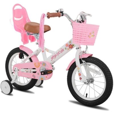 Vélo denfant - HILAND - JOYSTAR - 12 pouces - Blanc - Avec roues auxiliaires Blanc - Publicité Vélo denfant - HILAND - JOYSTAR - 12 pouces - Blanc - Avec roues auxiliaires Blanc - Publicité