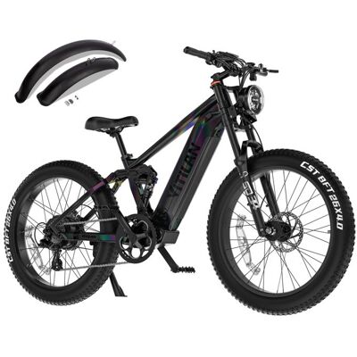 VITILAN T7 Pro - Vélo électrique VTT tout suspendu 1600W batterie 30Ah freins hydrauliques 8 vitesses couleur caméléon Noir - Publicité VITILAN T7 Pro - Vélo électrique VTT tout suspendu 1600W batterie 30Ah freins hydrauliques 8 vitesses couleur caméléon Noir - Publicité
