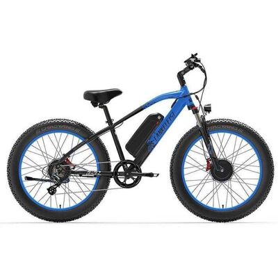 VTT électrique Lankeleisi MG740 Plus - Batterie Samsung 20AH Moteur 2×1000W 26Fat Pneus Frein hydraulique Bleu et Noir Noir - Publicité VTT électrique Lankeleisi MG740 Plus - Batterie Samsung 20AH Moteur 2×1000W 26Fat Pneus Frein hydraulique Bleu et Noir Noir - Publicité