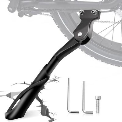 Béquille de Vélo de 24 à 29 Pouces - Antidérapante - Largeur du Trou 40 mm - Charge maximale 35 kg - pour Vélos Électriques VTT Noir - Publicité Béquille de Vélo de 24 à 29 Pouces - Antidérapante - Largeur du Trou 40 mm - Charge maximale 35 kg - pour Vélos Électriques VTT Noir - Publicité