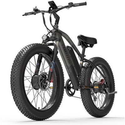 Vélo électrique - LANKELEISI MG740 PLUS - Autonomie 120km - Double moteur 2000W - SUMSUNG batterie 48V 20Ah - Vitesse 48 km/h VTT - Publicité Vélo électrique - LANKELEISI MG740 PLUS - Autonomie 120km - Double moteur 2000W - SUMSUNG batterie 48V 20Ah - Vitesse 48 km/h VTT - Publicité