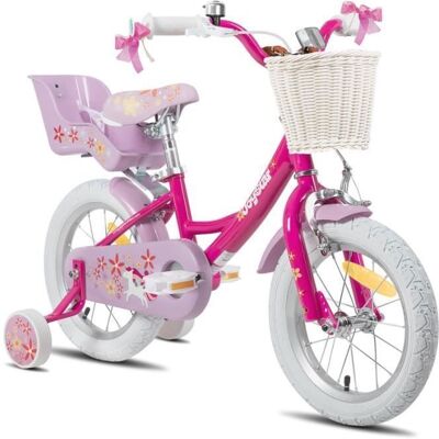 Vélo denfant - HILAND - JOYSTAR - 16 pouces - Violet - Avec roues auxiliaires Violet - Publicité Vélo denfant - HILAND - JOYSTAR - 16 pouces - Violet - Avec roues auxiliaires Violet - Publicité