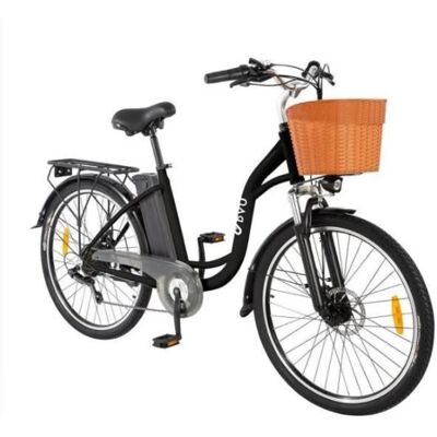 Vélo Électrique de Ville - DYU - C6 - Moteur 350W - Batterie 36V 125Ah - Vitesse Max 25km/h Noir - Publicité Vélo Électrique de Ville - DYU - C6 - Moteur 350W - Batterie 36V 125Ah - Vitesse Max 25km/h Noir - Publicité
