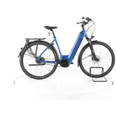 Vélo électrique - BBF Zürich - bleu - Vélo électrique de ville - Bosch 400 Wh Reconditionné Bleu - Publicité Vélo électrique - BBF Zürich - bleu - Vélo électrique de ville - Bosch 400 Wh Reconditionné Bleu - Publicité