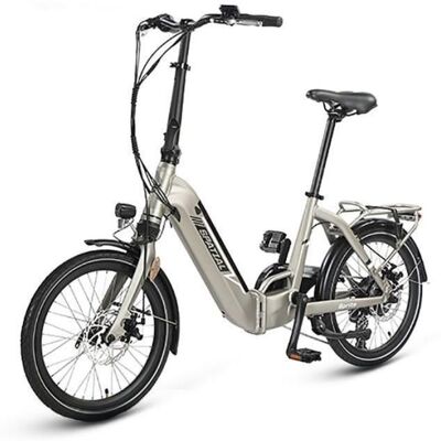 Vélo pliant électrique - SPATIAL - SPA2001 - 250W (pic 500W) - Batterie amovible 70 km - Roues 20 Shimano 7 vitesses Gris - Publicité Vélo pliant électrique - SPATIAL - SPA2001 - 250W (pic 500W) - Batterie amovible 70 km - Roues 20 Shimano 7 vitesses Gris - Publicité