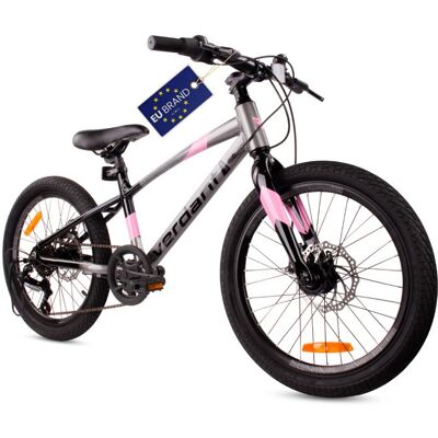 SUN BABY Vélo Enfant - Verdant Bike - Roues 20 - 6 à 10 ans - freins disque - cadre aluminium - réglage hauteur- Rose/Graphite Gris - Publicité SUN BABY Vélo Enfant - Verdant Bike - Roues 20 - 6 à 10 ans - freins disque - cadre aluminium - réglage hauteur- Rose/Graphite Gris - Publicité