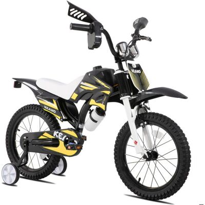 Vélo pour enfants - JOYSTAR - KEANO MotoBike - 16 pouces - Avec stabilisateurs - Cadre acier Jaune - Publicité Vélo pour enfants - JOYSTAR - KEANO MotoBike - 16 pouces - Avec stabilisateurs - Cadre acier Jaune - Publicité
