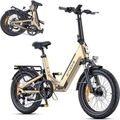 ENGWE L20 3.0 Boost Vélo électrique pliable batterie 48V13.5Ah autonomie 120km pneus 20 recharge 2h doré urbain adulte Beige - Publicité ENGWE L20 3.0 Boost Vélo électrique pliable batterie 48V13.5Ah autonomie 120km pneus 20 recharge 2h doré urbain adulte Beige - Publicité