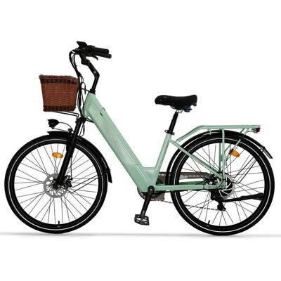 Vélo électrique Cysum X-City 26 po 48V 250W 104Ah pour femmes Vert Violet - Publicité Vélo électrique Cysum X-City 26 po 48V 250W 104Ah pour femmes Vert Violet - Publicité